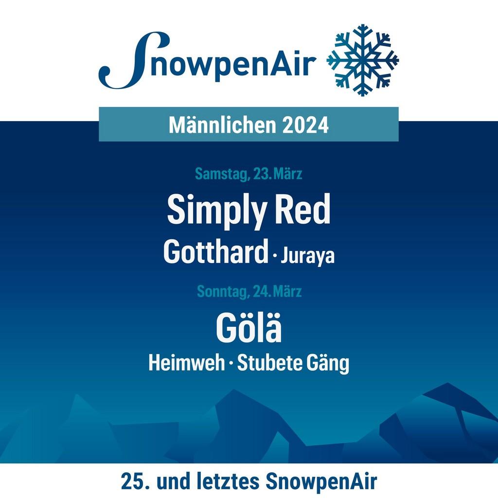 Lineup Poster Snowpenair 2024