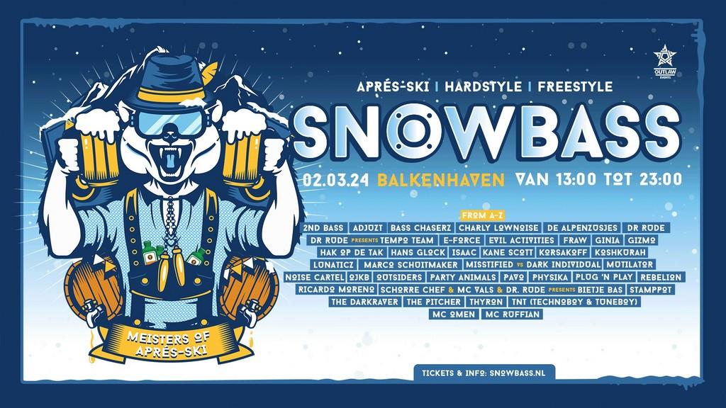 Lineup Poster Snowbass Festival 2024