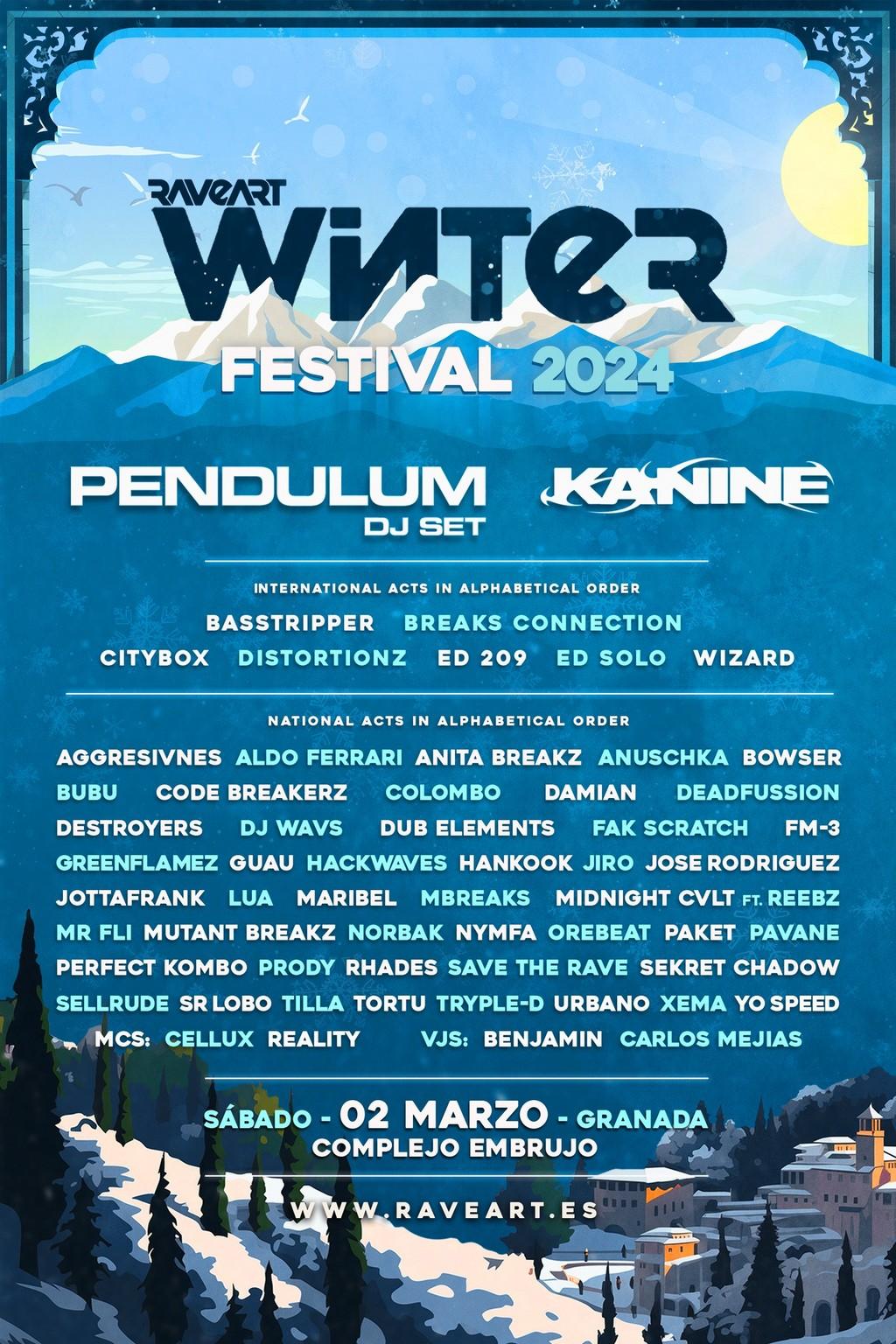 Lineup Poster Winter Festival 2024