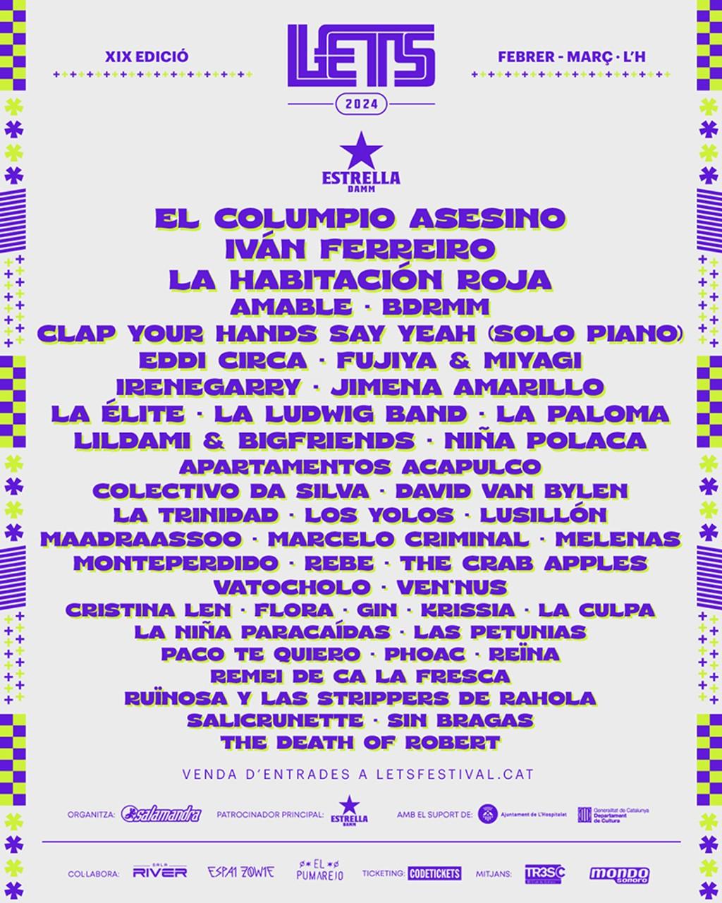 Lineup Poster Let's Festival 2024