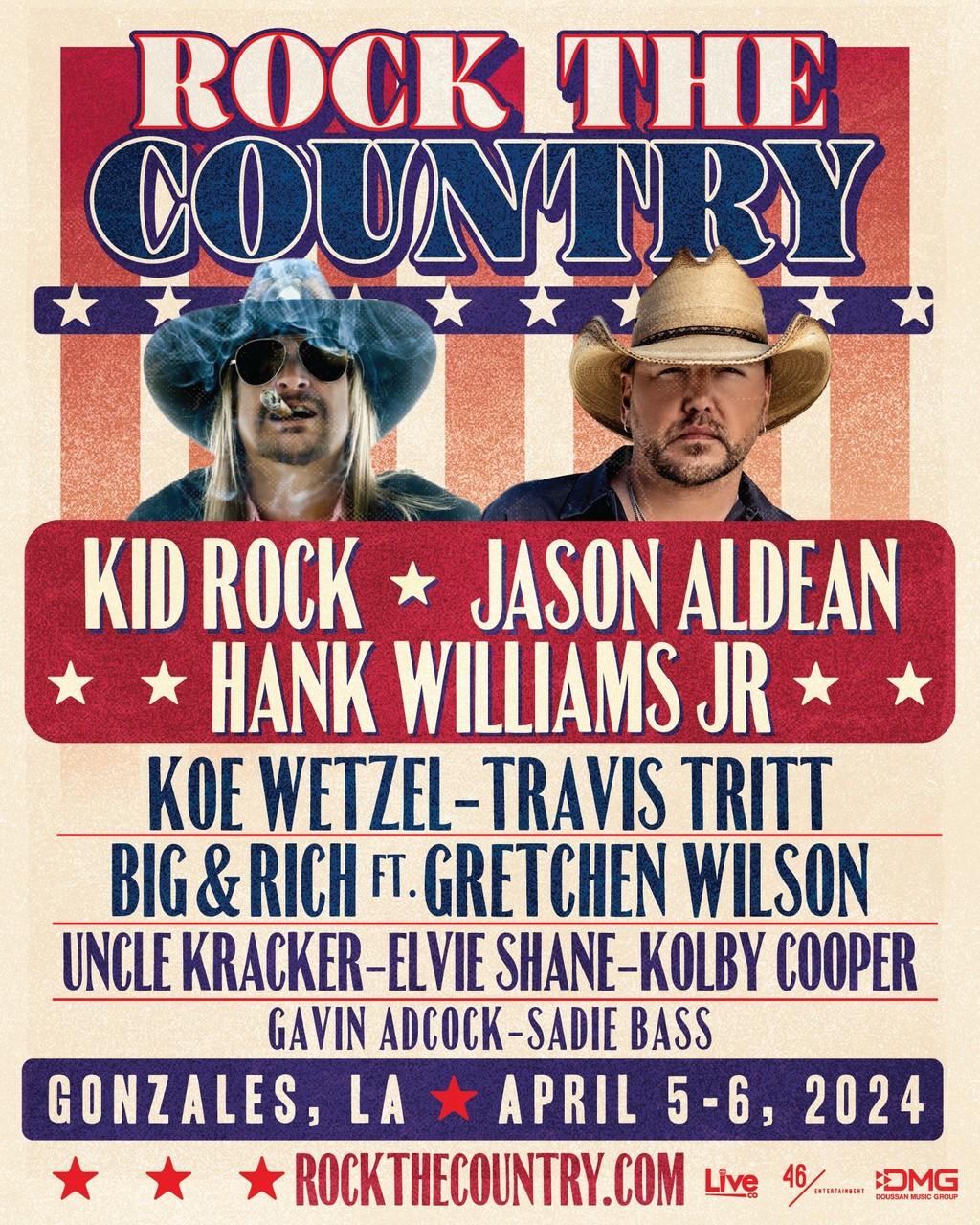 Lineup Poster Rock the Country Gonzales 2024