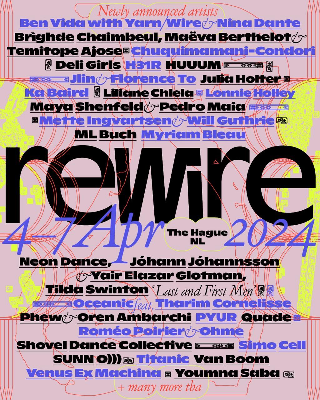 Lineup Poster Rewire Festival 2024