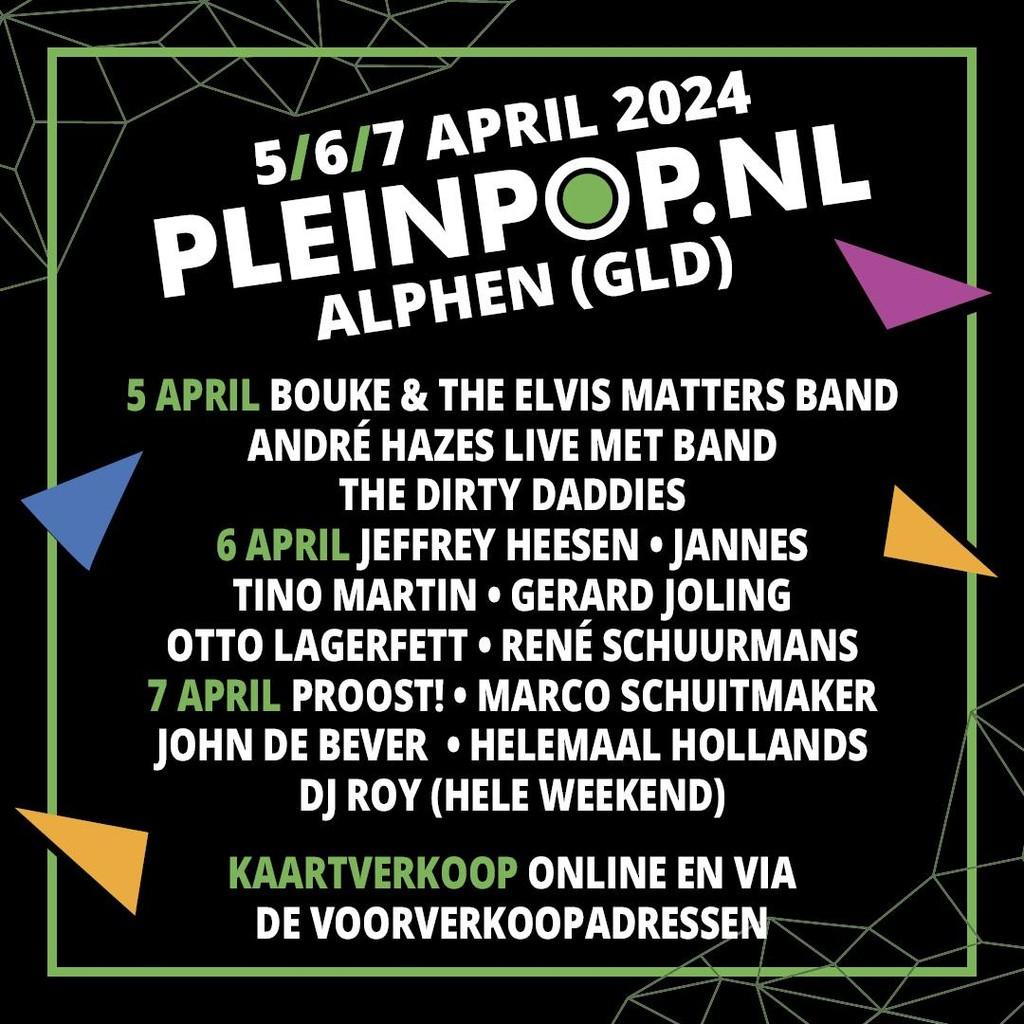 Lineup Poster Pleinpop 2024