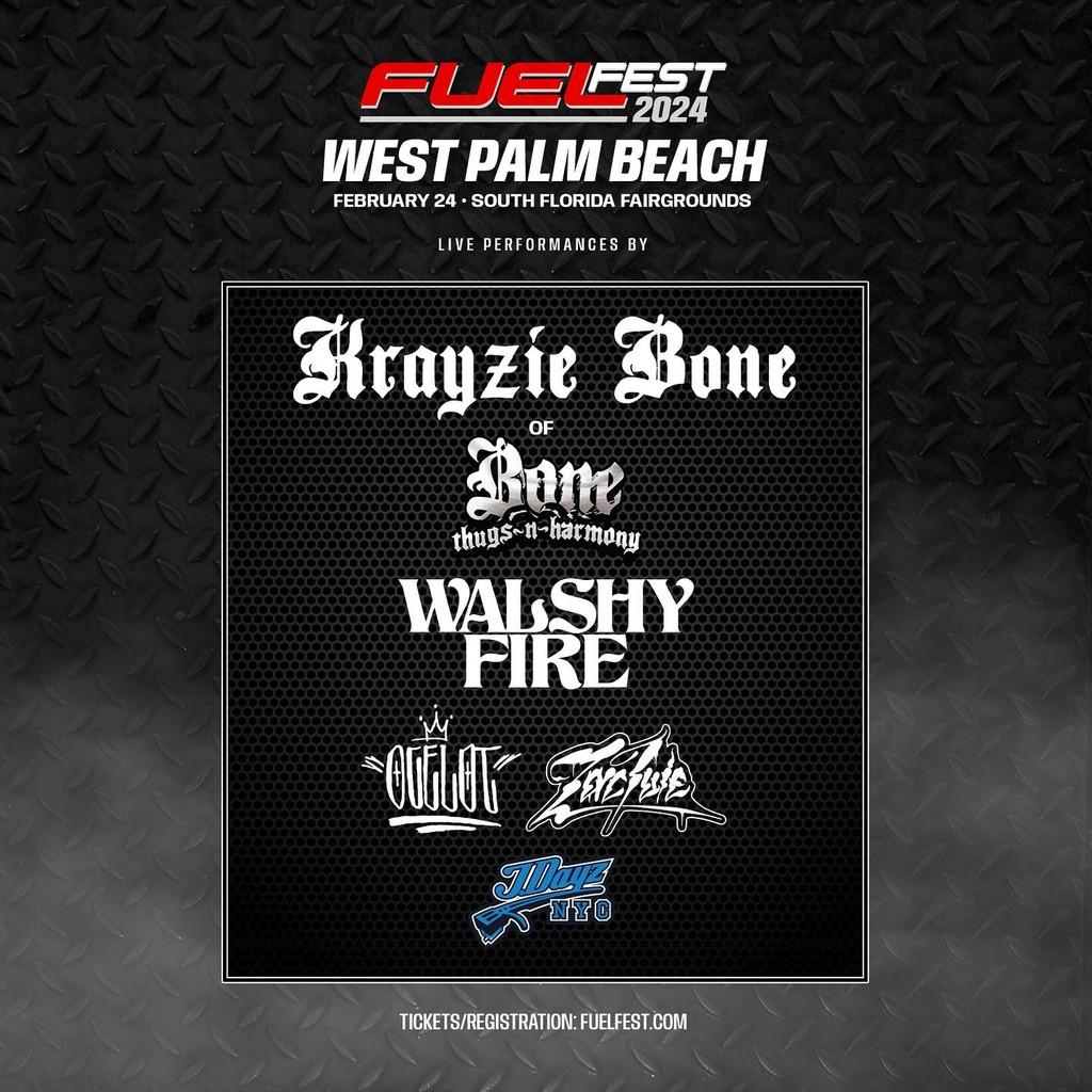 Lineup Poster FuelFest West Palm Beach 2024