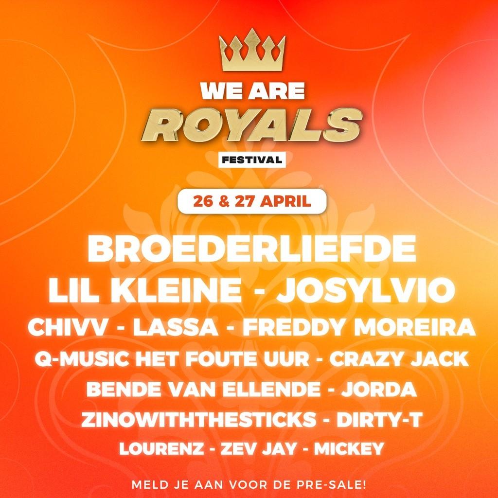 Lineup Poster We Are Royals Festival 2024