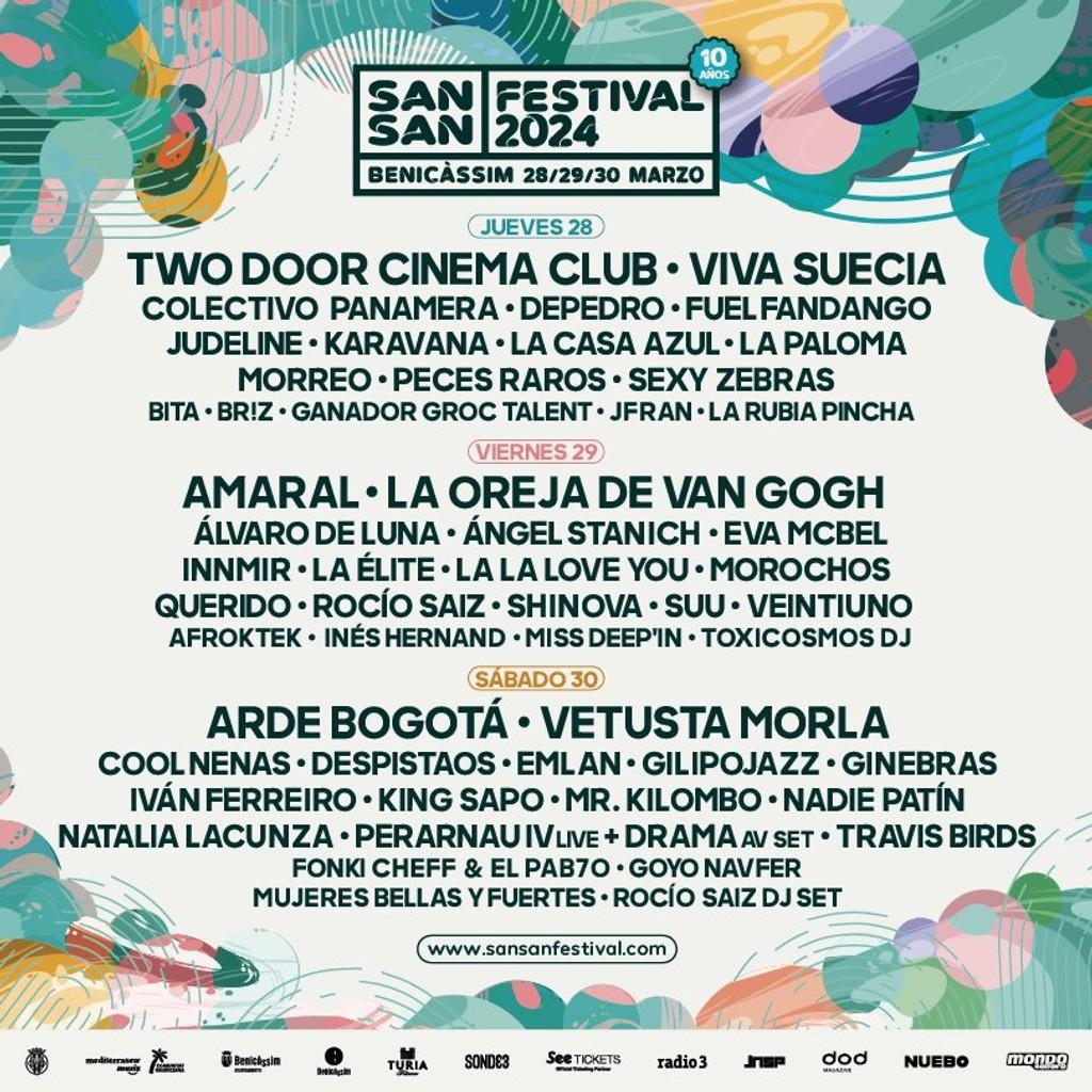 Lineup Poster SanSan Festival 2024