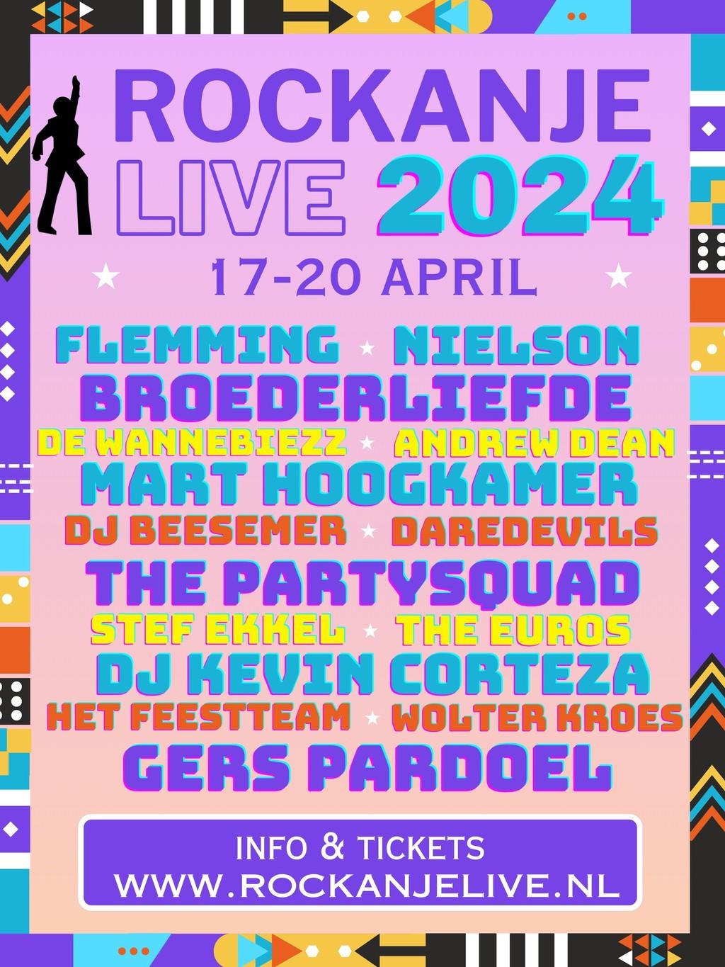 Lineup Poster Rockanje Live 2024