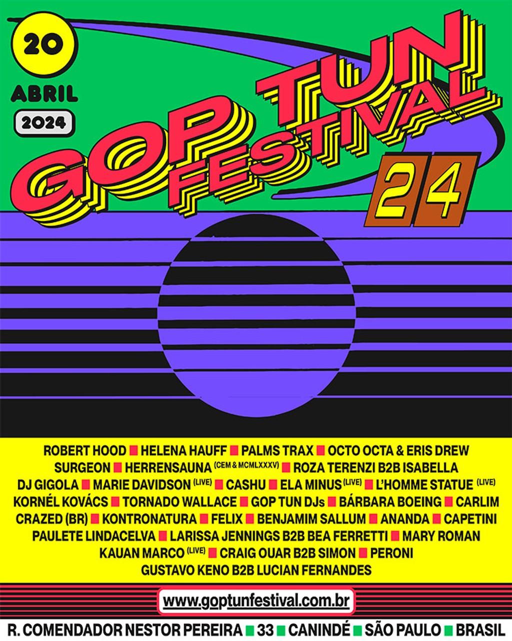 Lineup Poster GOP TUN Festival 2024