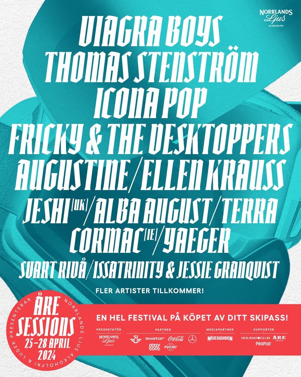 Lineup Poster Åre Sessions 2024