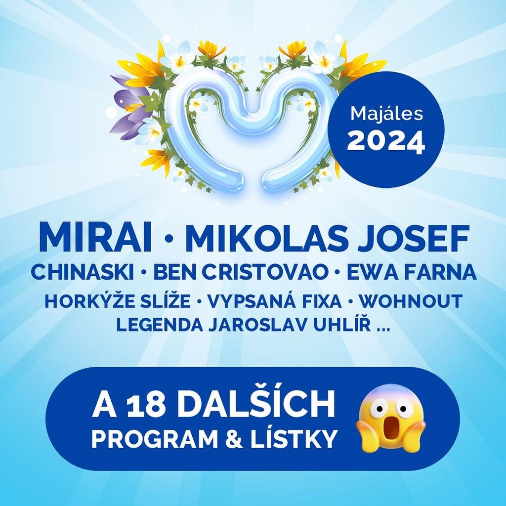 Lineup Poster Pražský Majáles 2024