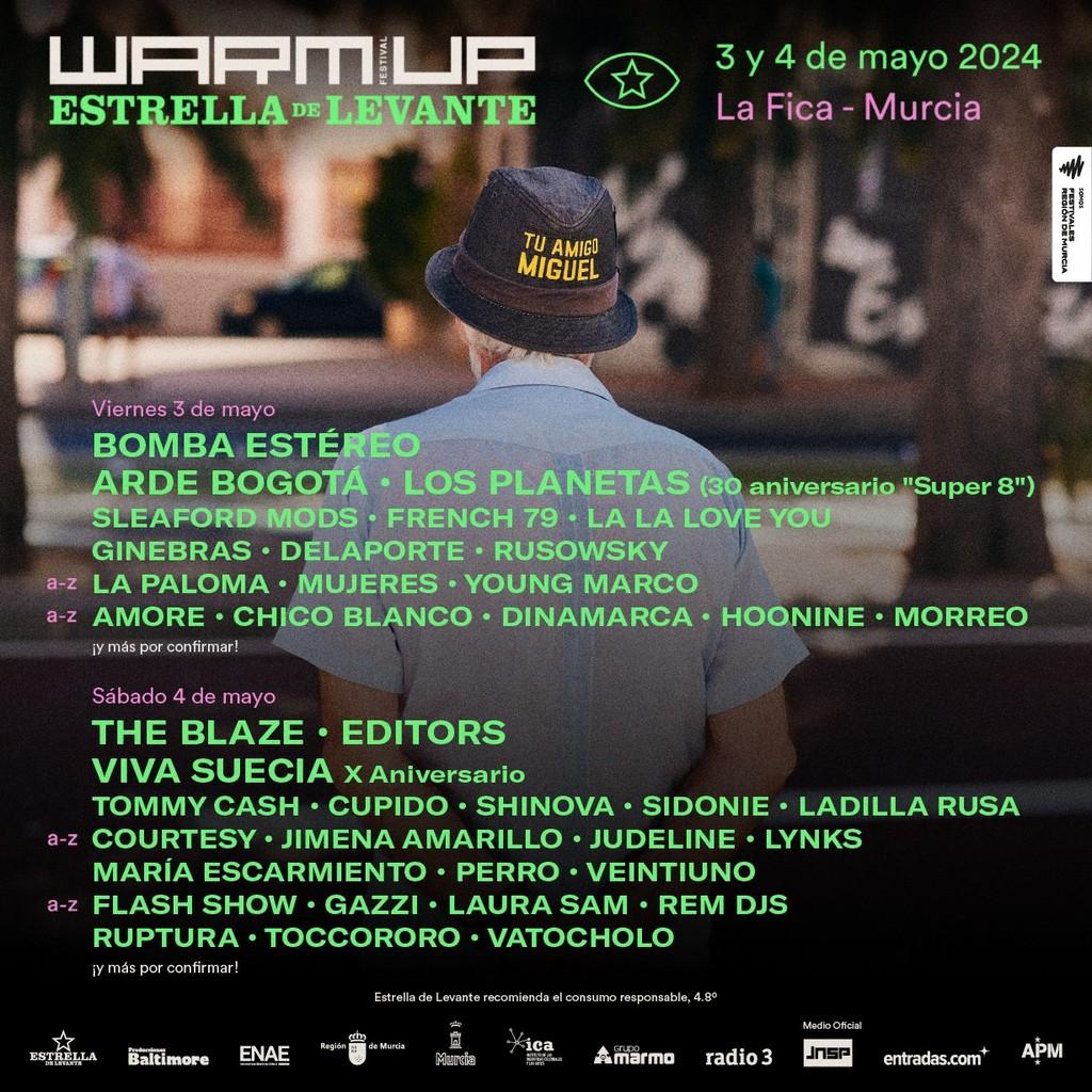 Lineup Poster Warm Up Festival 2024