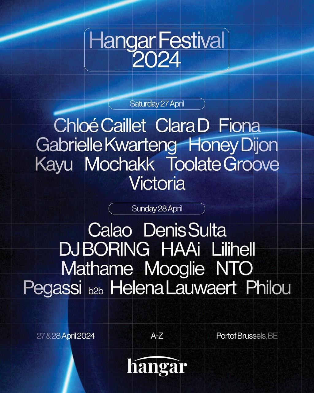 Lineup Poster Hangar Festival 2024