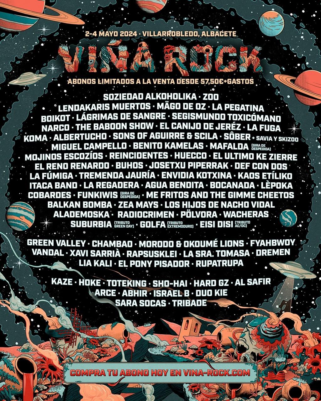 Lineup Poster Viña Rock 2024