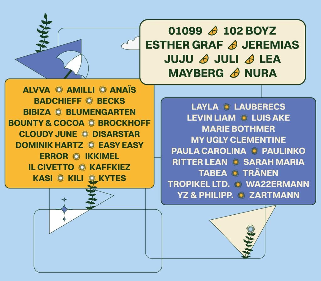 Lineup Poster Campus Festival Konstanz 2024