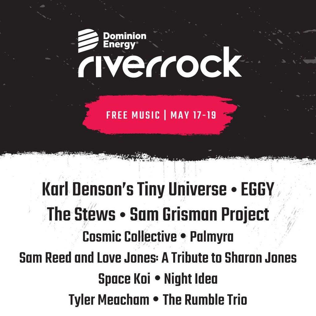 Lineup Poster Dominion Energy Riverrock 2024