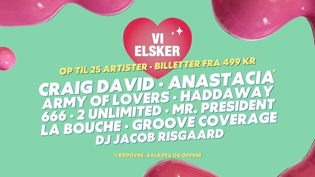 Lineup Poster Vi elsker Rødovre 2024