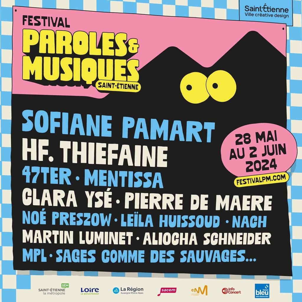 Lineup Poster Festival Paroles & Musiques 2024