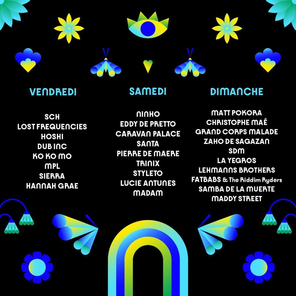 Lineup Poster Papillons de Nuit 2024