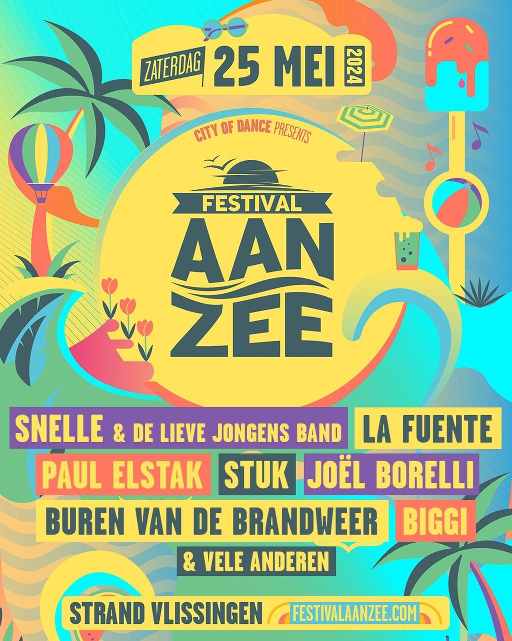 Lineup Poster Festival Aan Zee 2024