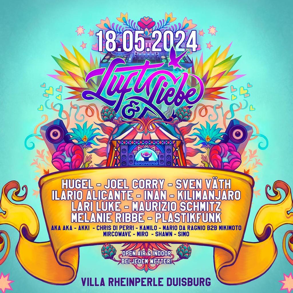 Lineup Poster Luft & Liebe Festival 2024