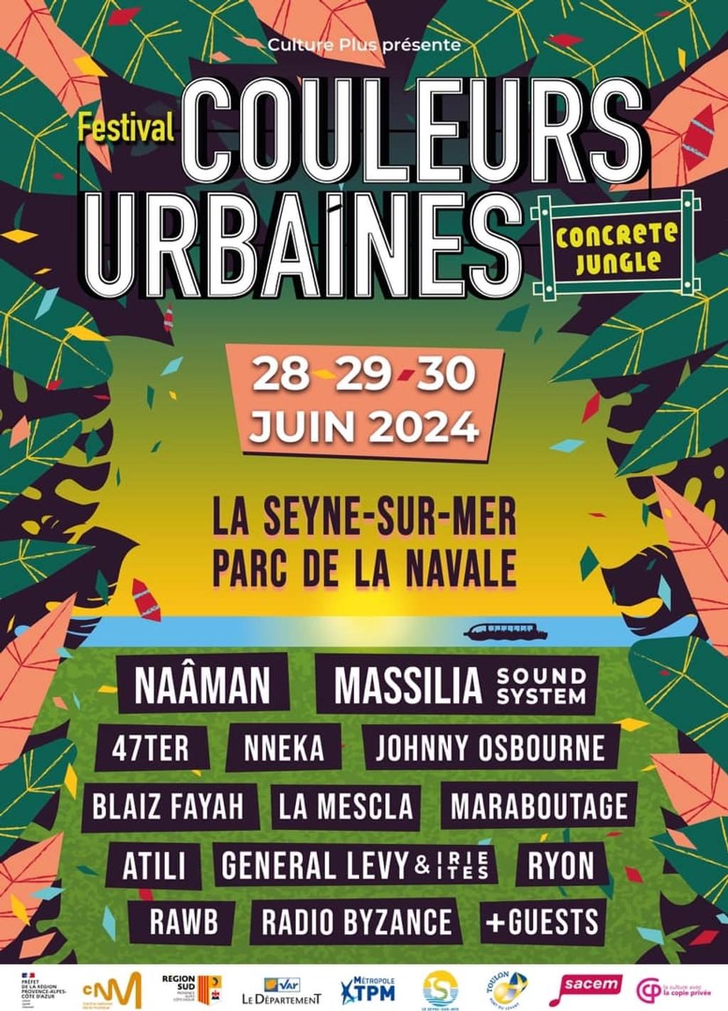 Lineup Poster Couleurs Urbaines 2024