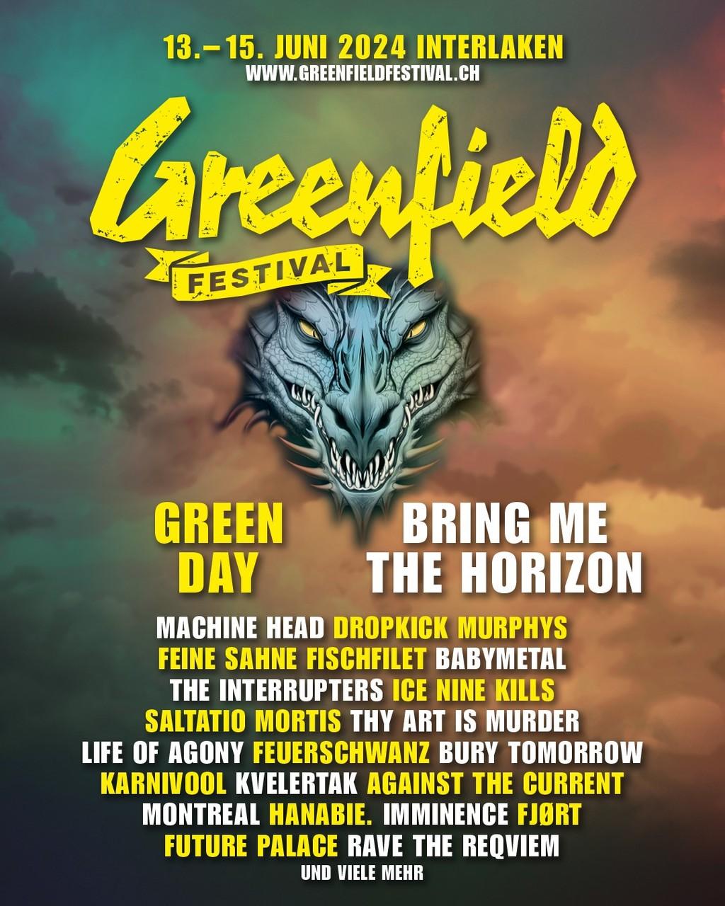 Lineup Poster Greenfield Festival 2024