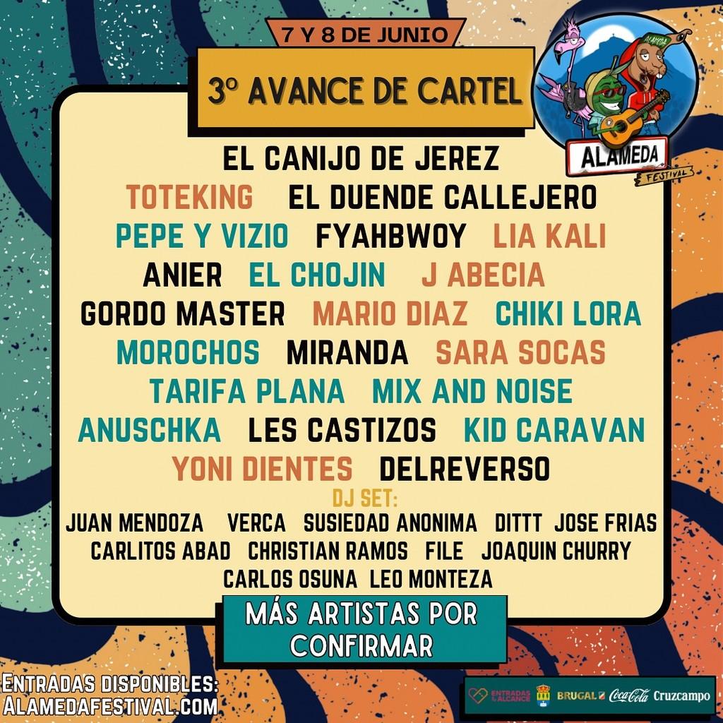 Lineup Poster Alameda Festival 2024