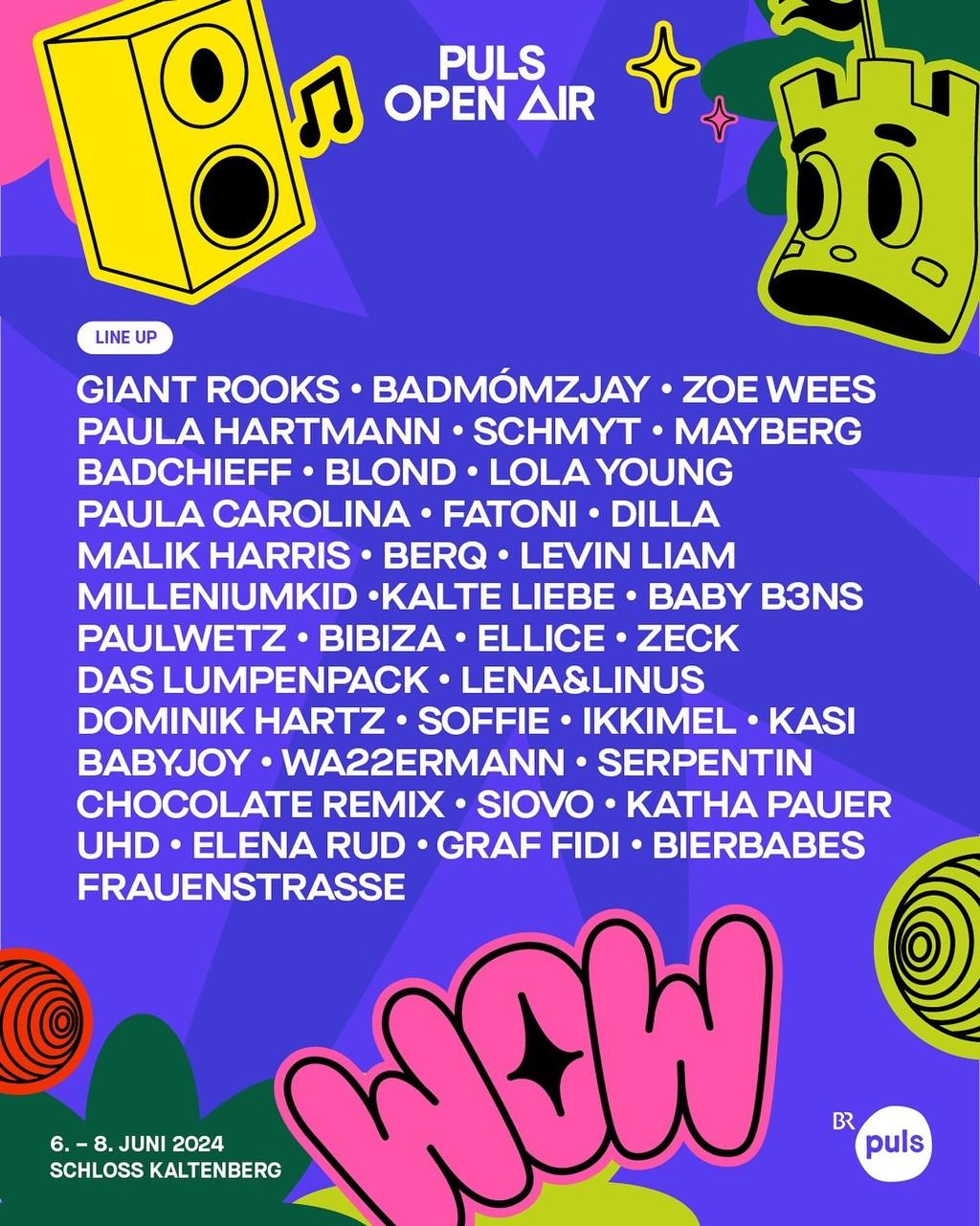 Lineup Poster PULS Open Air 2024