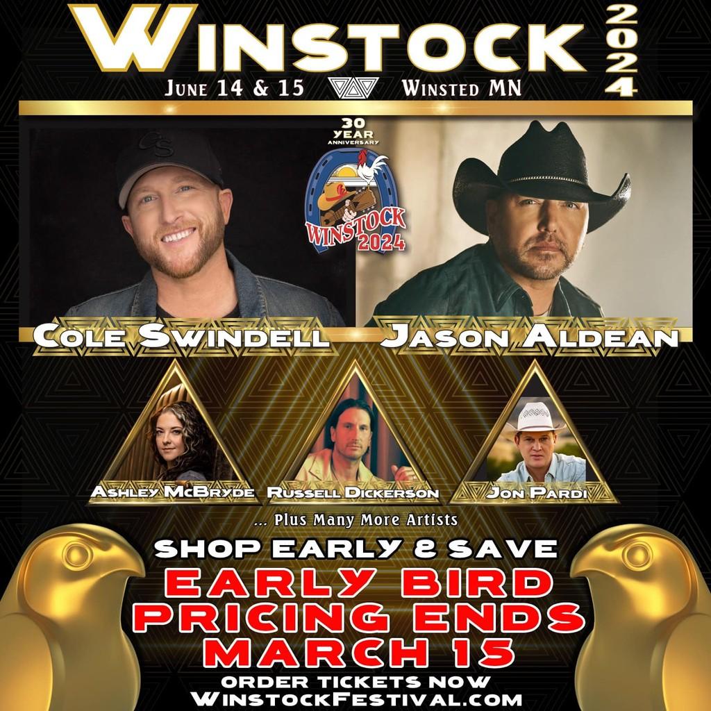 Lineup Poster Winstock Country Music Festival 2024