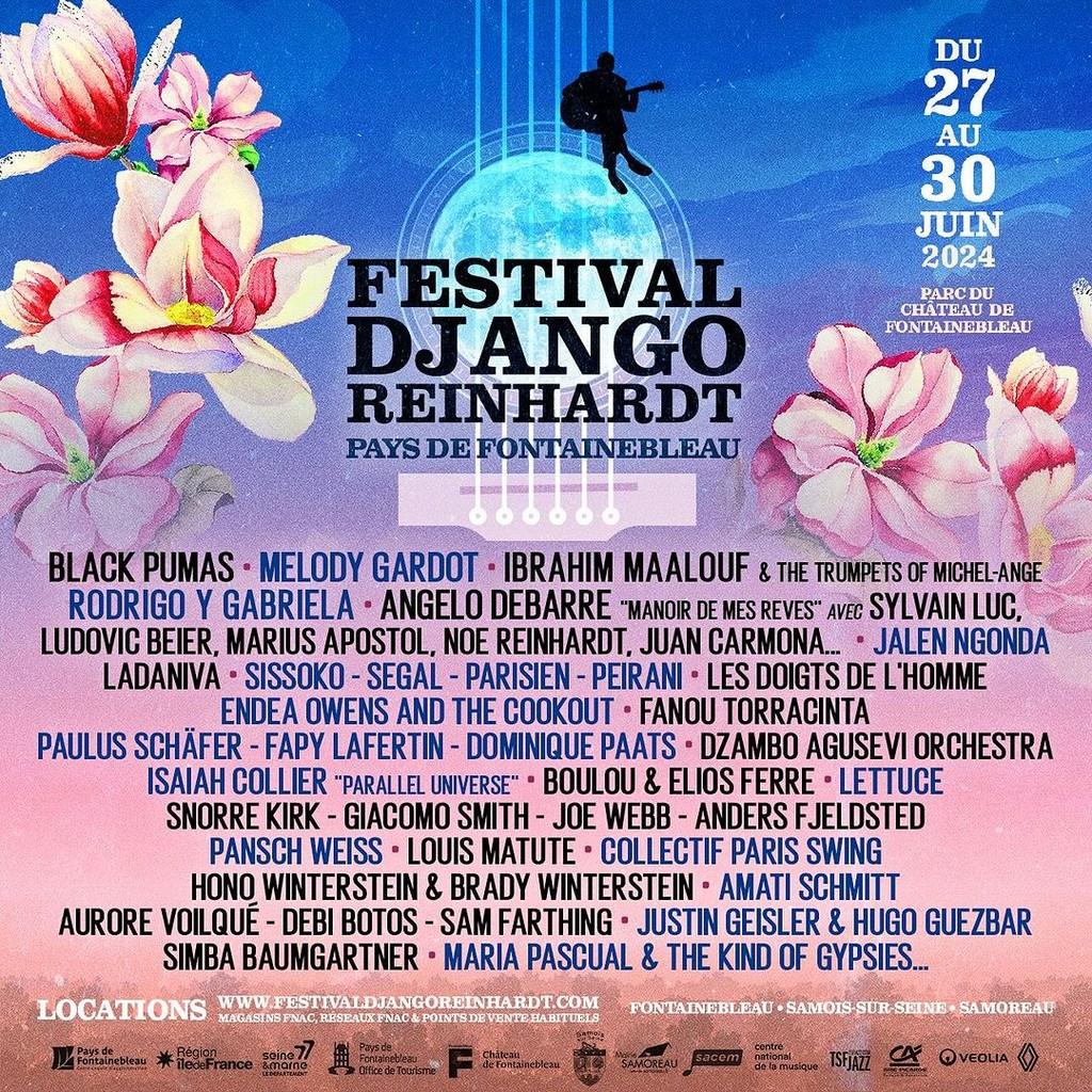 Lineup Poster Festival Django Reinhardt 2024