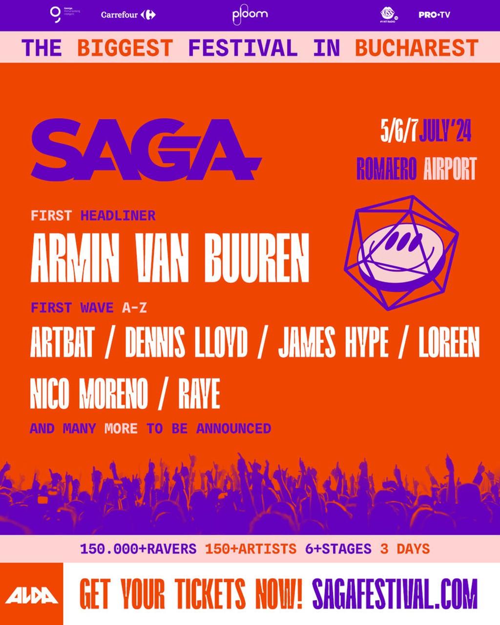 Lineup Poster SAGA Festival 2024