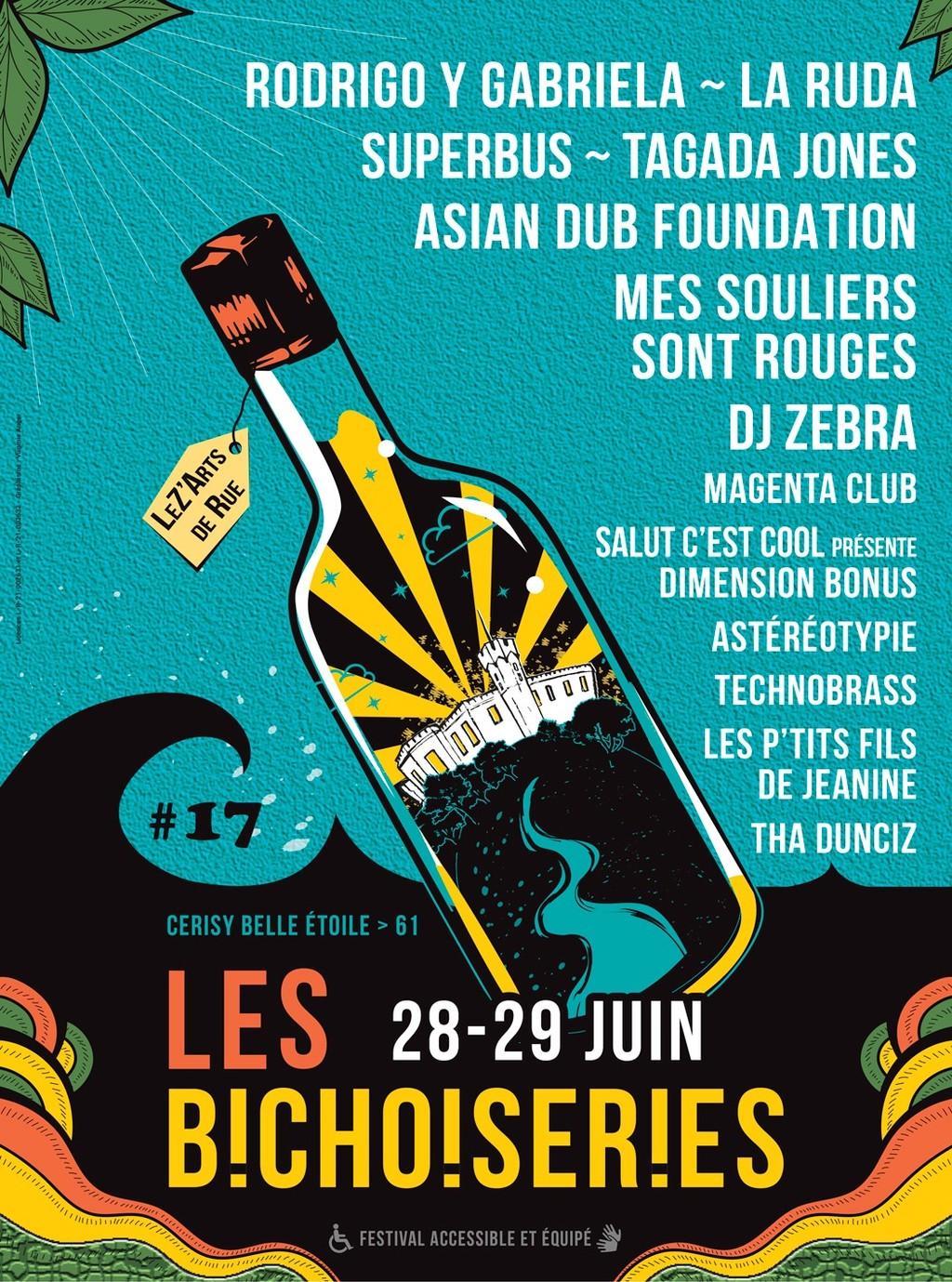 Lineup Poster Festival les Bichoiseries 2024