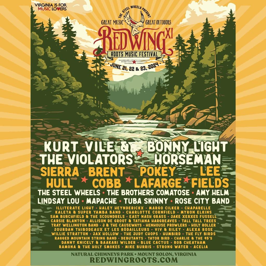 Lineup Poster Red Wing Roots Music Festival 2024