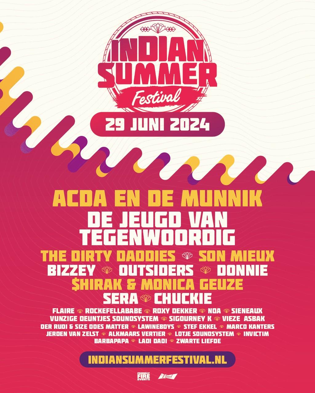 Lineup Poster Indian Summer Festival 2024