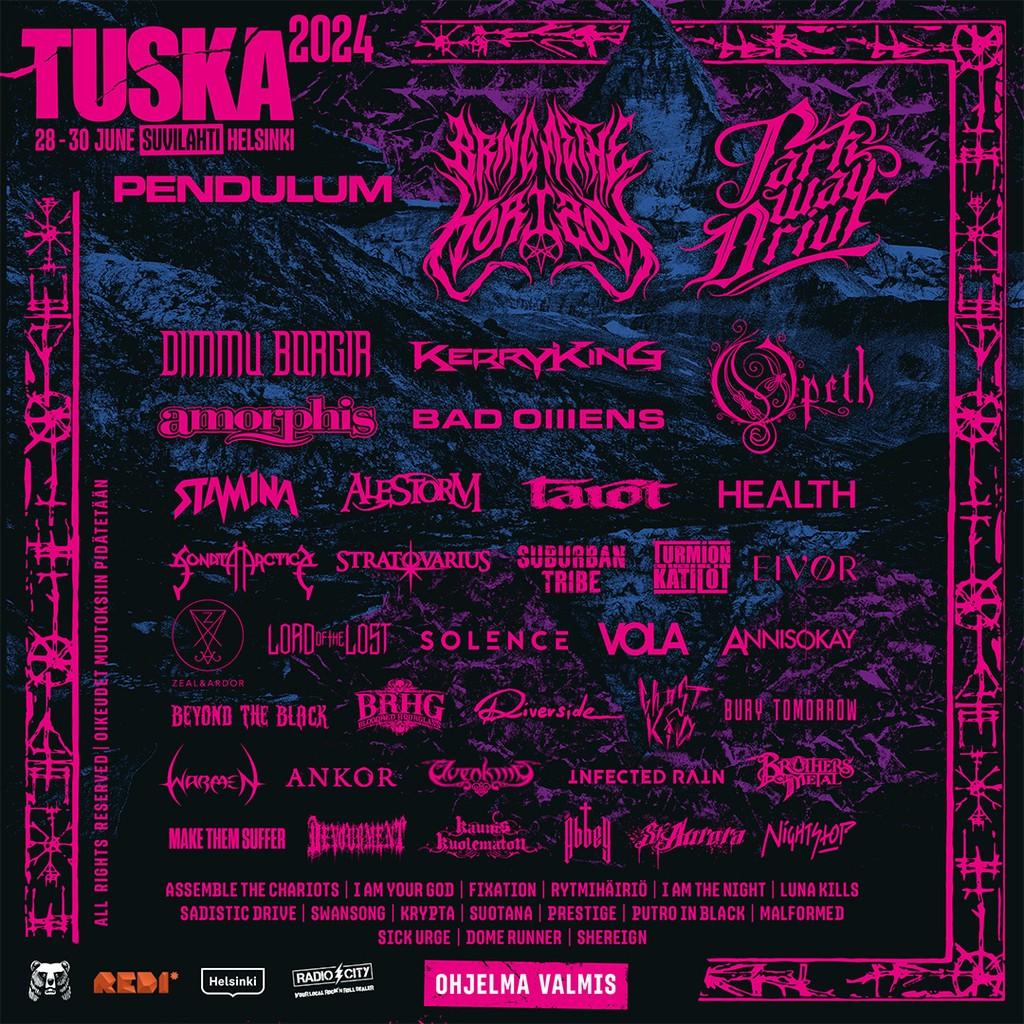 Lineup Poster Tuska Open Air 2024