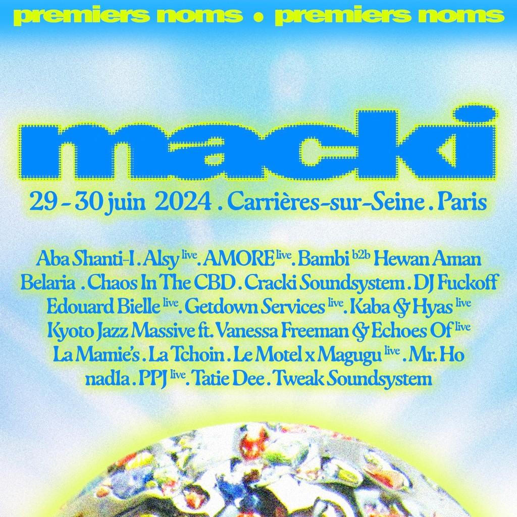 Lineup Poster Macki Music Festival 2024