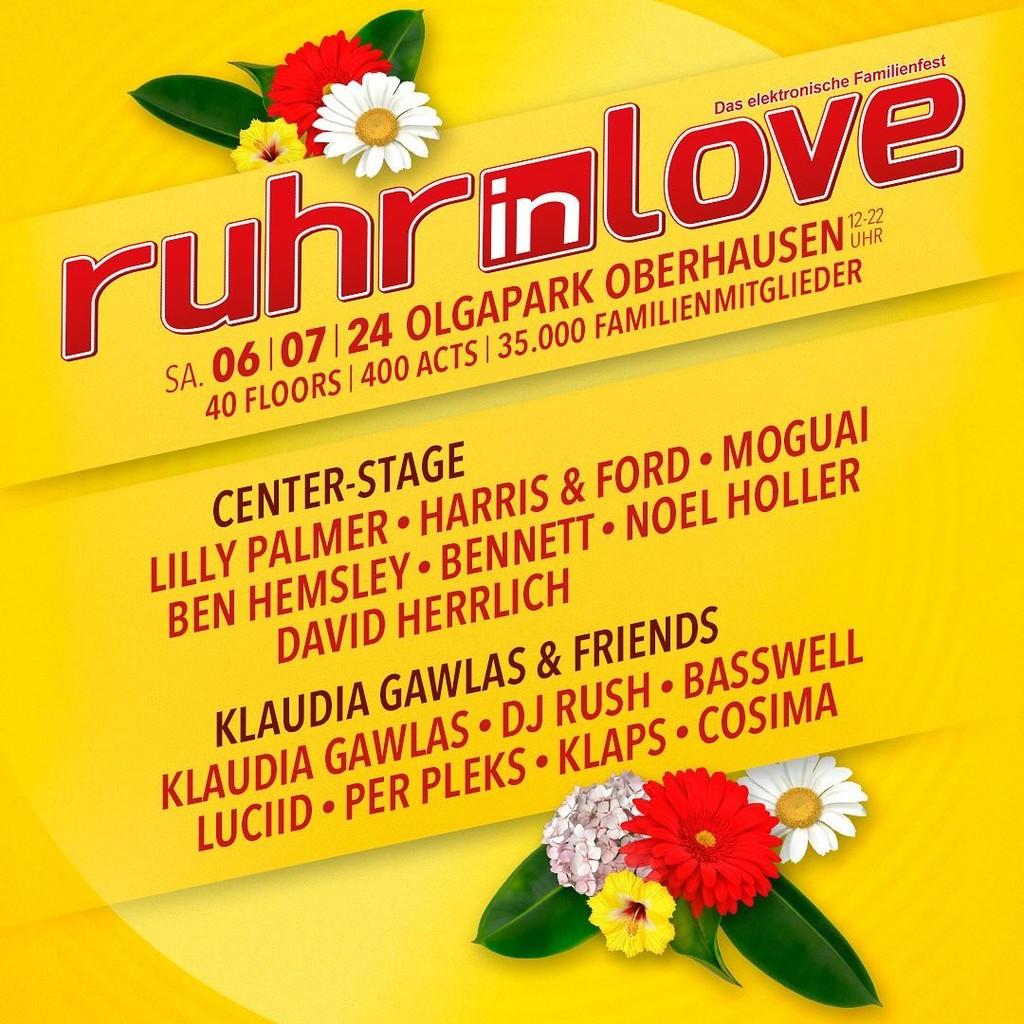 Lineup Poster Ruhr-in-love 2024