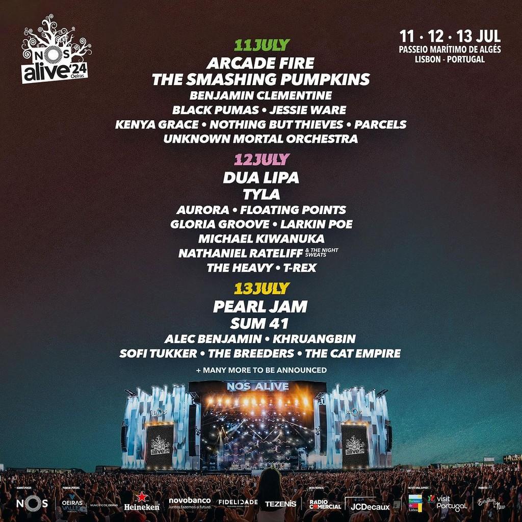 Lineup Poster NOS Alive 2024
