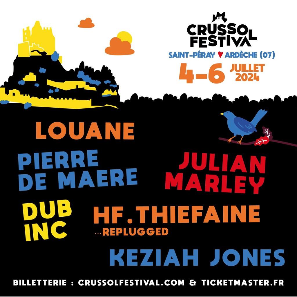 Lineup Poster Crussol Festival 2024