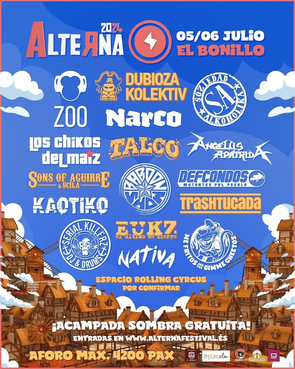 Lineup Poster Alterna Festival 2024