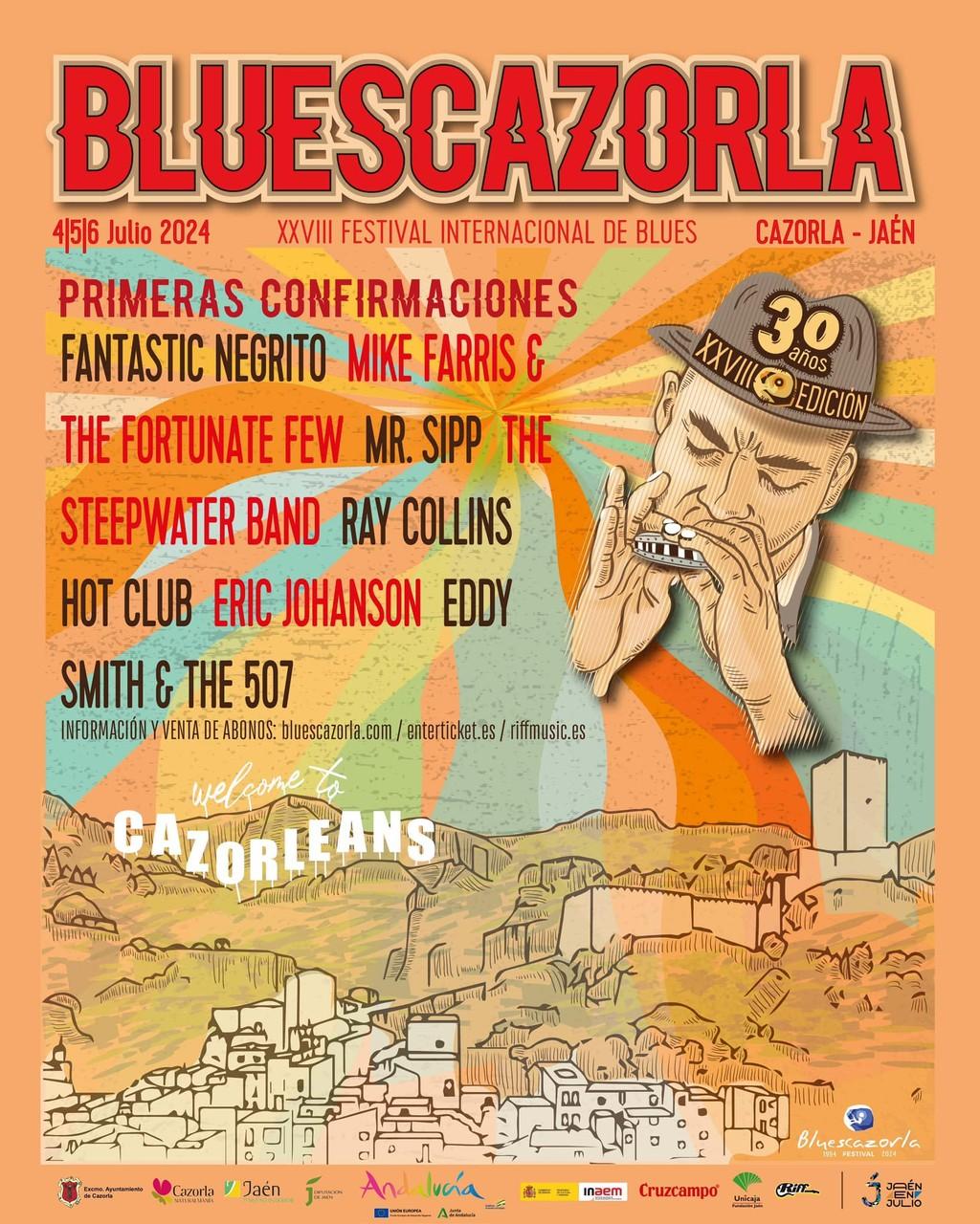 Lineup Poster BluesCazorla Festival 2024