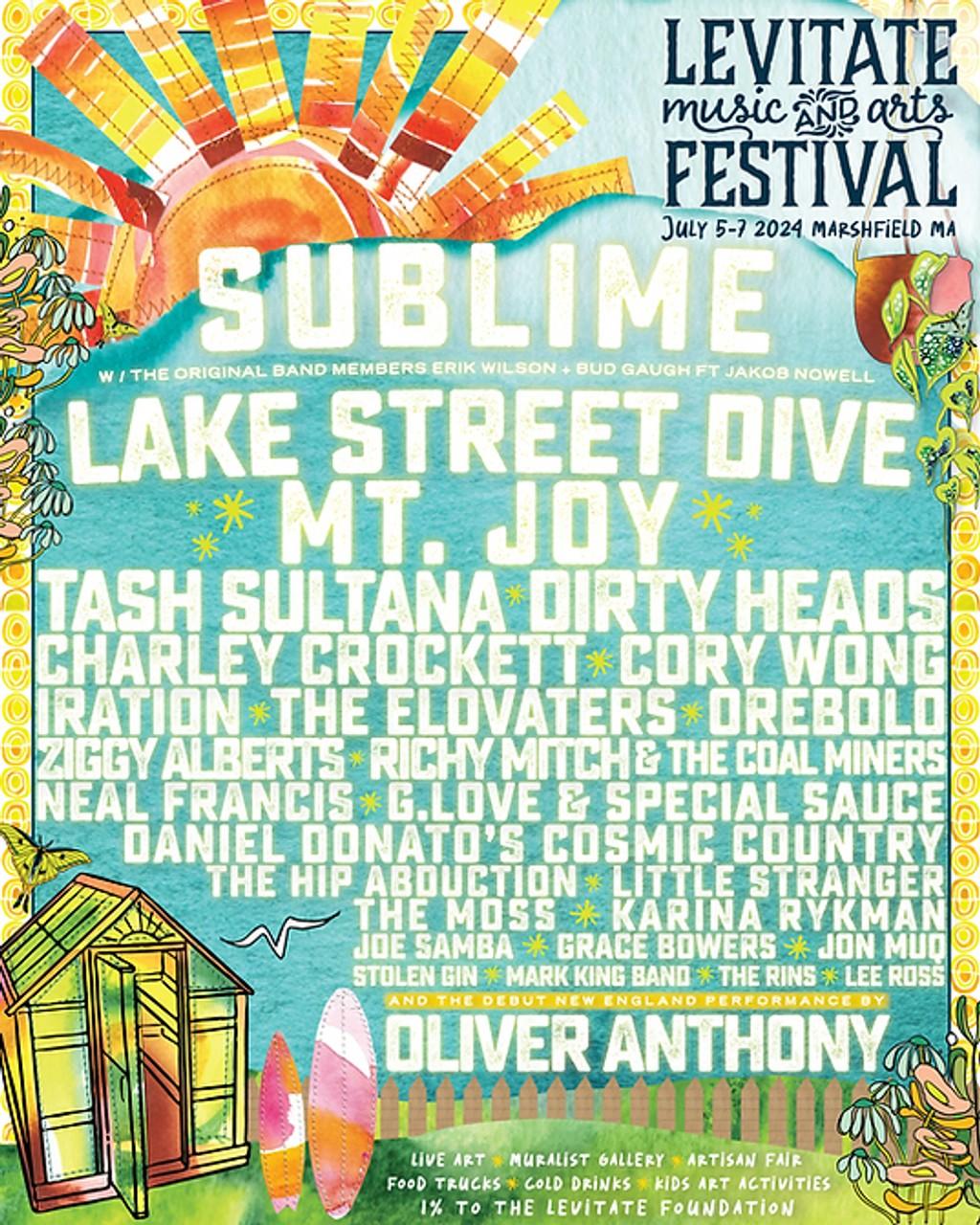 Lineup Poster Levitate Music and Arts Festival 2024