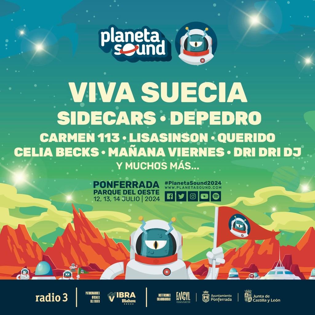 Lineup Poster Planeta Sound Festival 2024