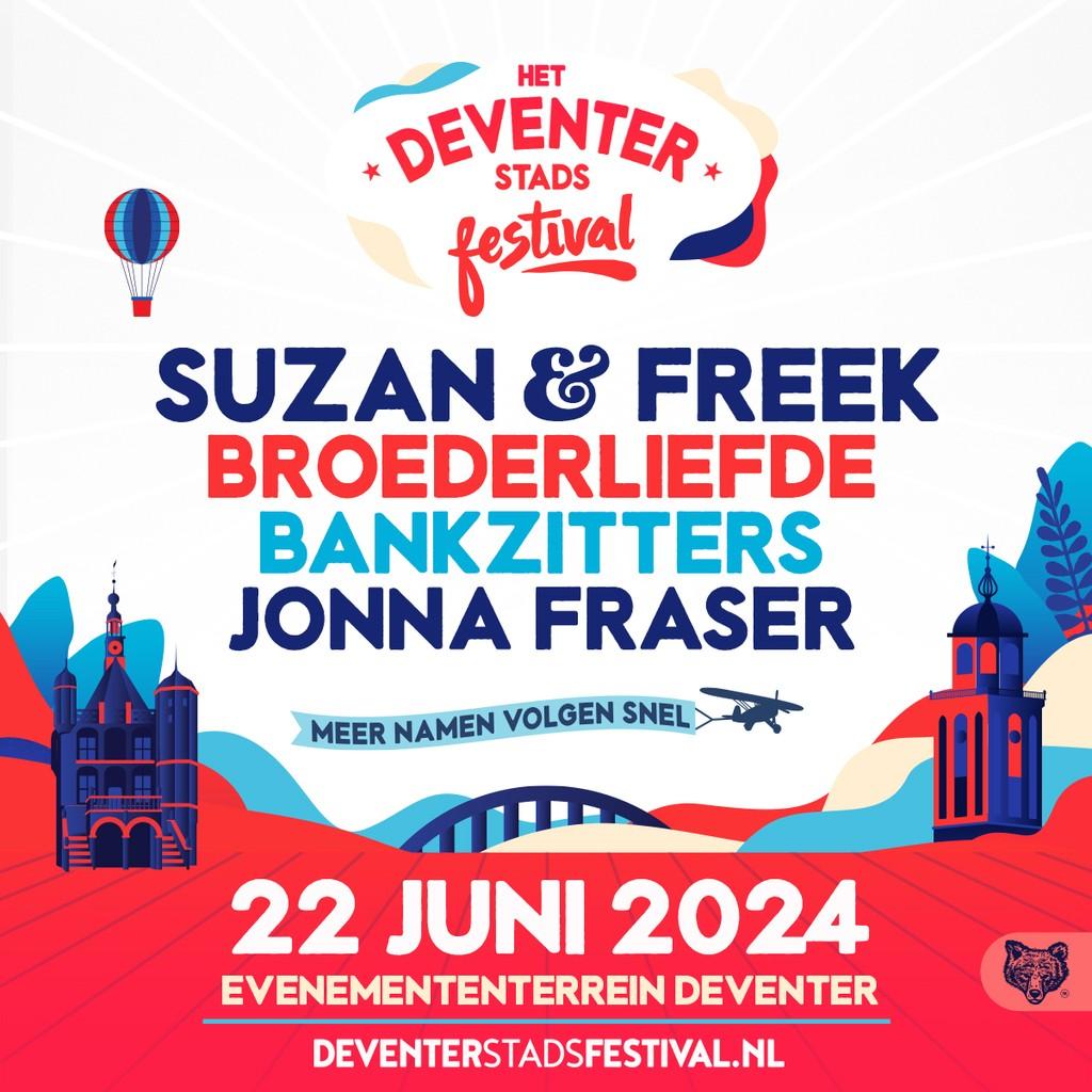 Lineup Poster Deventer Stadsfestival 2024