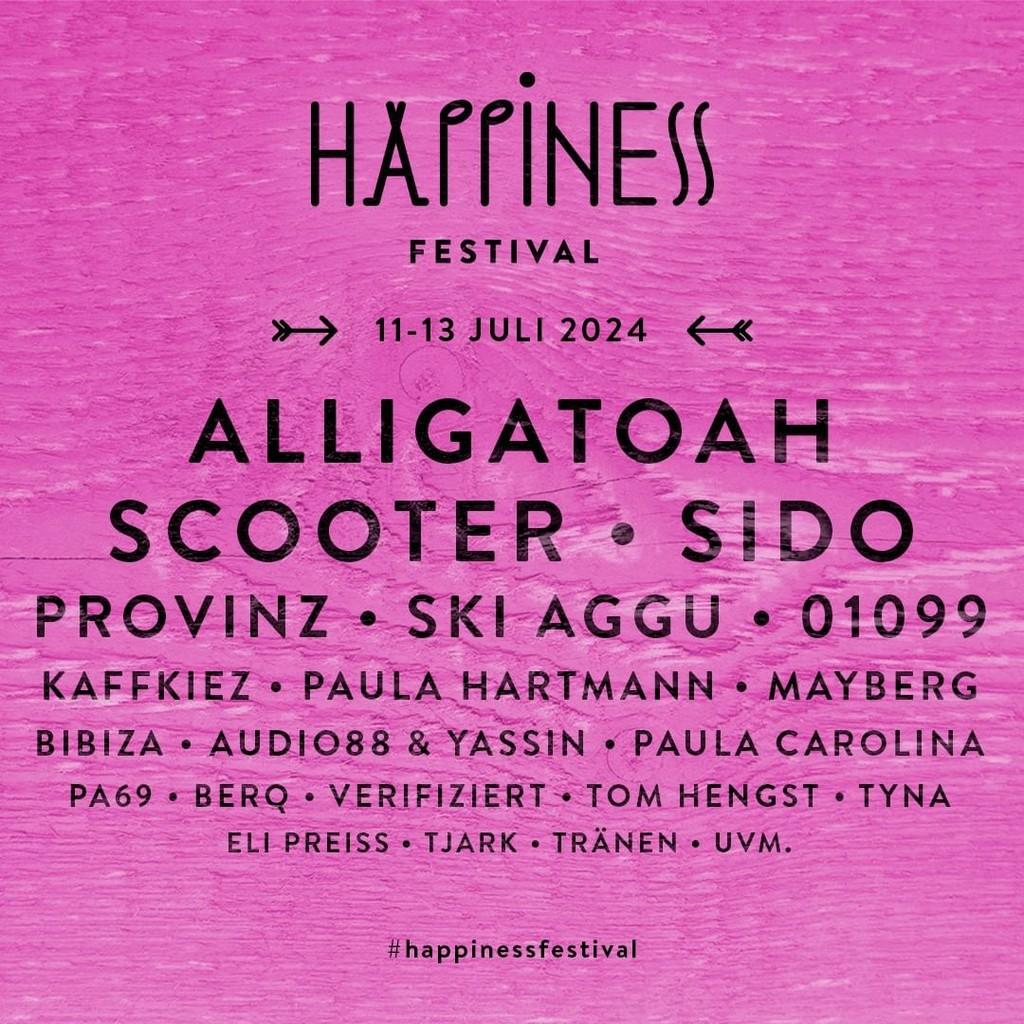 Lineup Poster Happiness Festival 2024