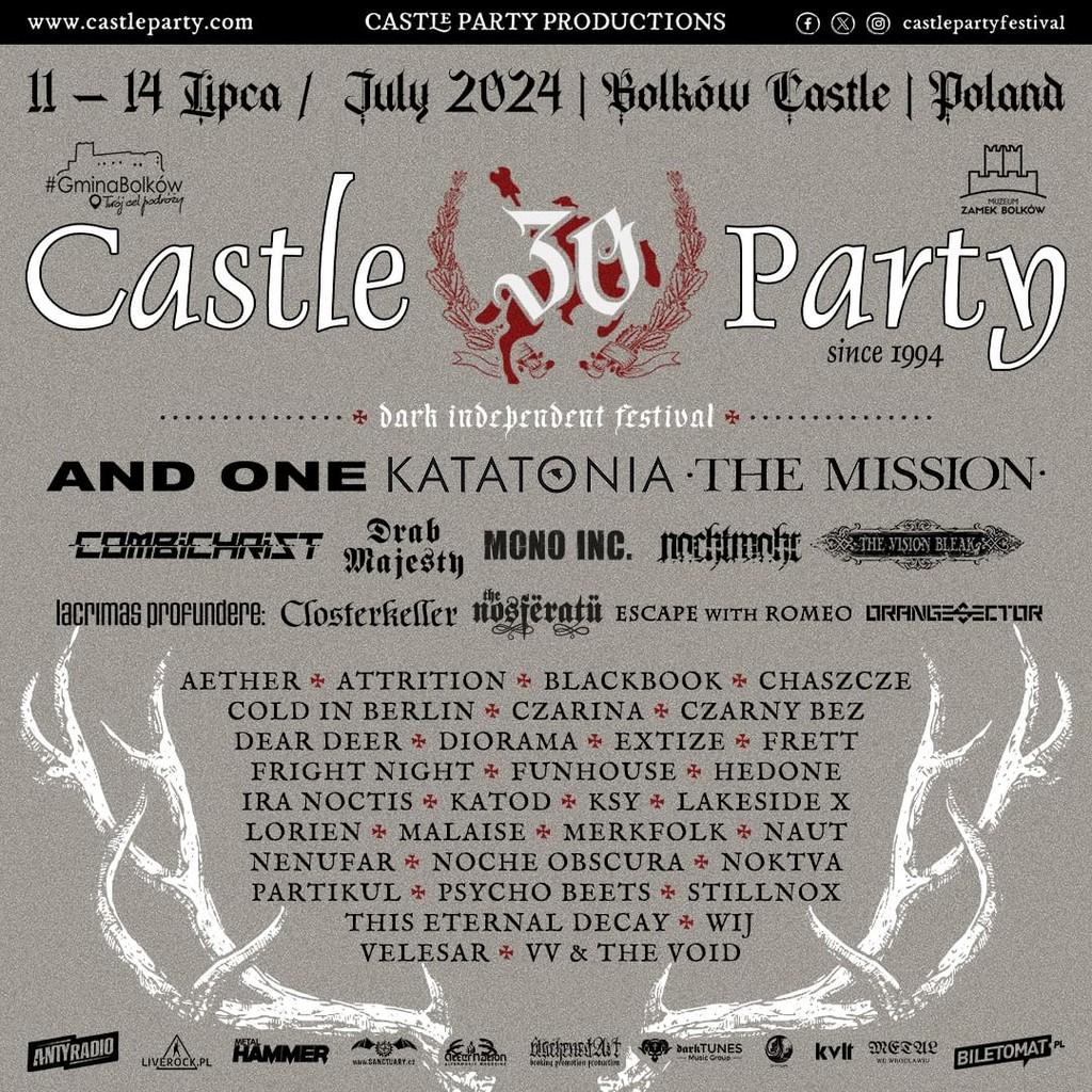 Lineup Poster Castle Party Festival 2024