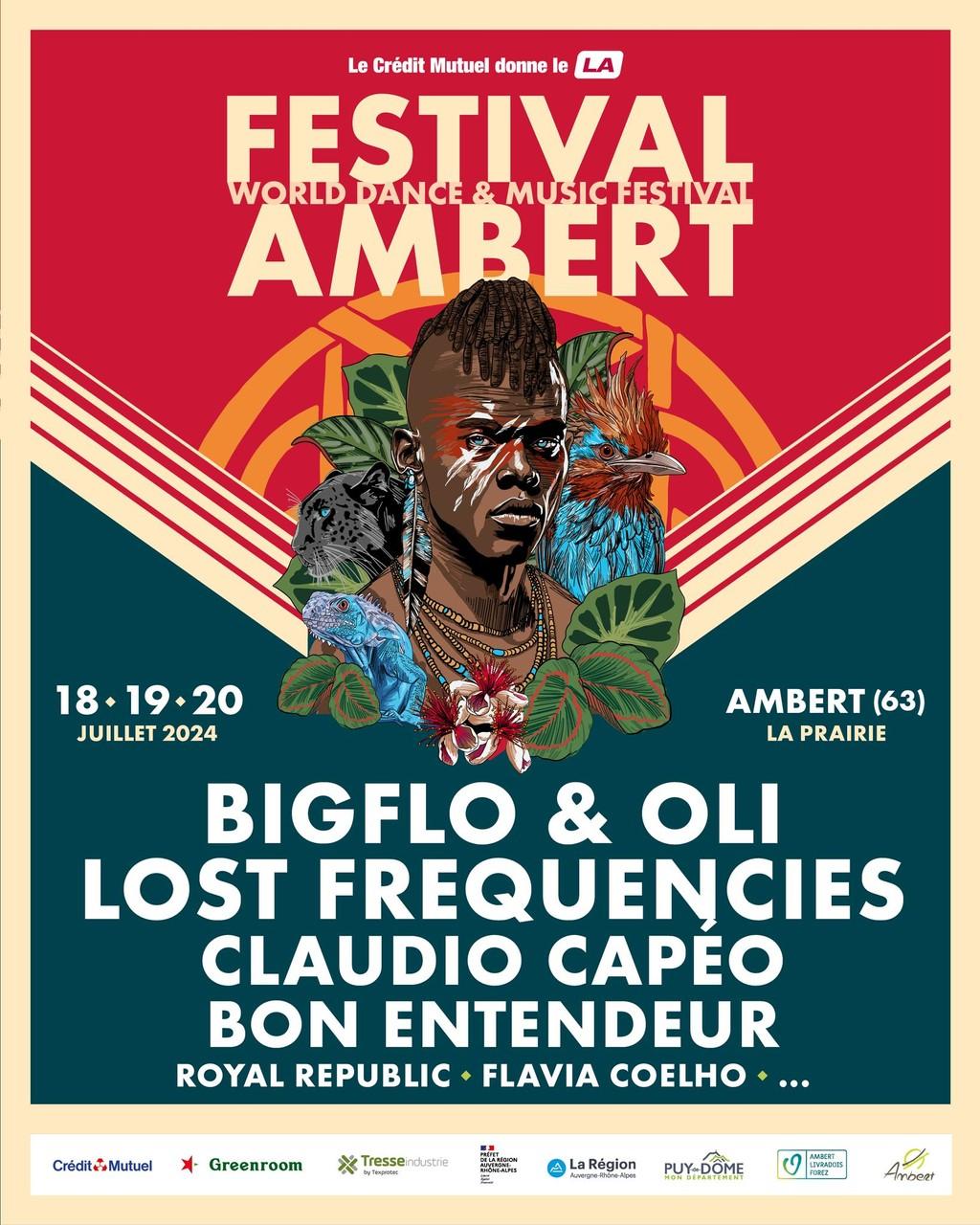 Lineup Poster World Festival Ambert 2024