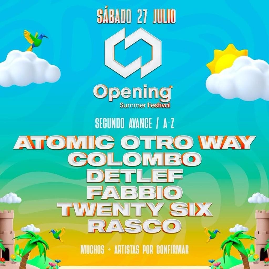 Lineup Poster Opening Summer Festival 2024