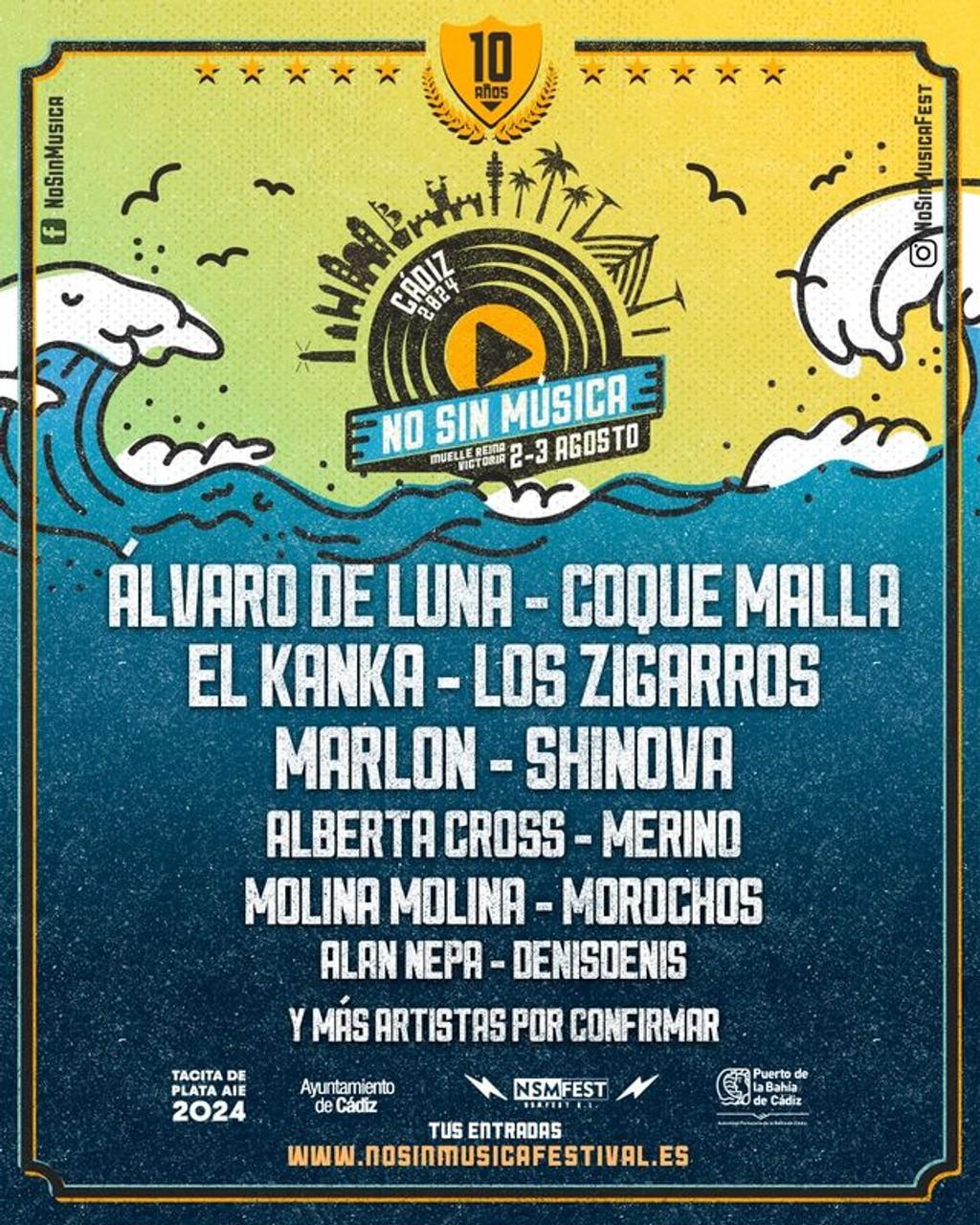 Lineup Poster No Sin Música 2024