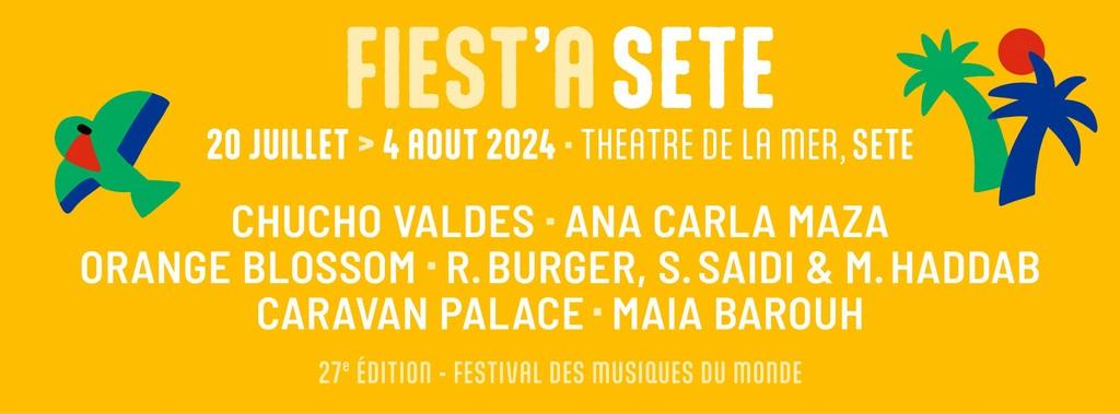 Lineup Poster Festival Fiest'A Sète 2024